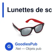 Lunettes de soleil personnalisables à verres miroir UV400 avec logo - Tate - Miniature 2