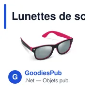 Lunettes de soleil personnalisables à verres miroir UV400 avec logo - Tate - Miniature 3