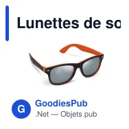 Lunettes de soleil personnalisables à verres miroir UV400 avec logo - Tate - Miniature 5