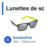 Lunettes de soleil personnalisables à verres miroir UV400 avec logo - Tate - Miniature 6