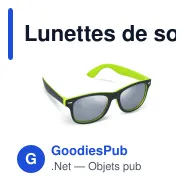 Lunettes de soleil personnalisables à verres miroir UV400 avec logo - Tate - Miniature 7
