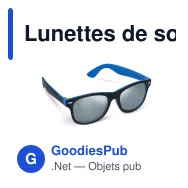 Lunettes de soleil personnalisables à verres miroir UV400 avec logo - Tate - Miniature 8