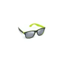 Variante Vert clair - Lunettes de soleil personnalisables à verres miroir UV400 avec logo - Tate