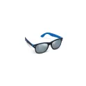 Variante Bleu clair - Lunettes de soleil personnalisables à verres miroir UV400 avec logo - Tate