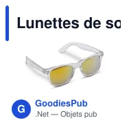 Lunettes de soleil transparentes personnalisables UV400 avec logo - Bradley - Miniature 5