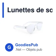 Lunettes de soleil personnalisables avec logo - Tunak - Miniature 2