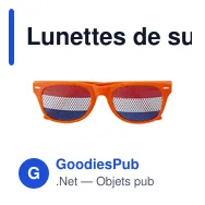 Lunettes de supporter personnalisables avec logo - Lexi - Miniature 12