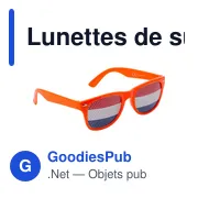 Lunettes de supporter personnalisables avec logo - Lexi - Miniature 3