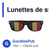 Lunettes de supporter personnalisables avec logo - Lexi - Miniature 5