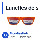 Lunettes de supporter personnalisables avec logo - Lexi - Miniature 7