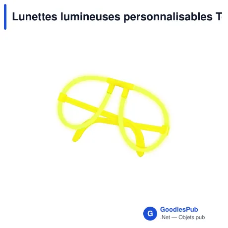 Lunettes lumineuses personnalisables Tobeck avec logo