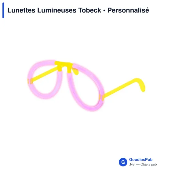 Lunettes lumineuses personnalisables Tobeck avec logo - Image 11
