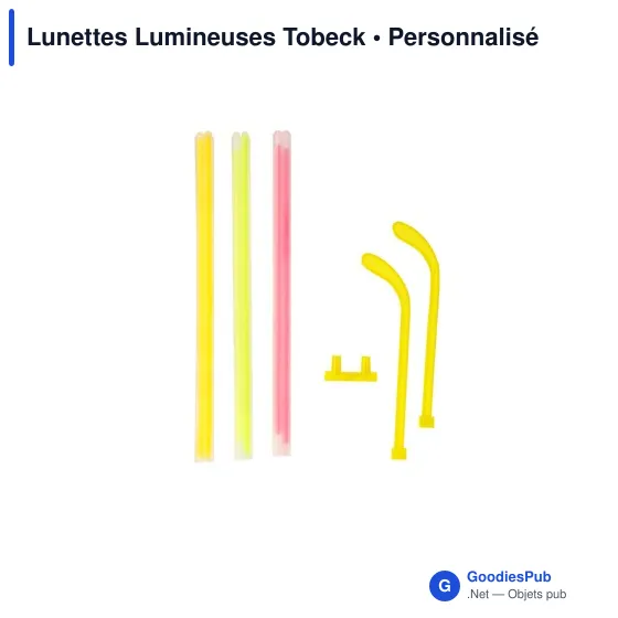Lunettes lumineuses personnalisables Tobeck avec logo - Image 12