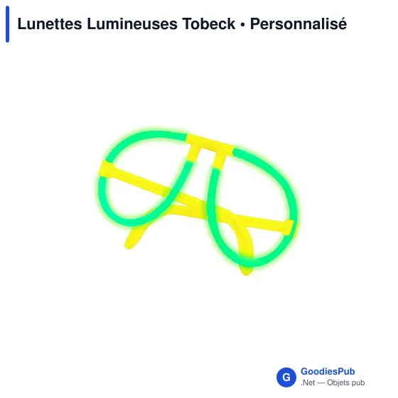 Lunettes lumineuses personnalisables Tobeck avec logo - Image 5