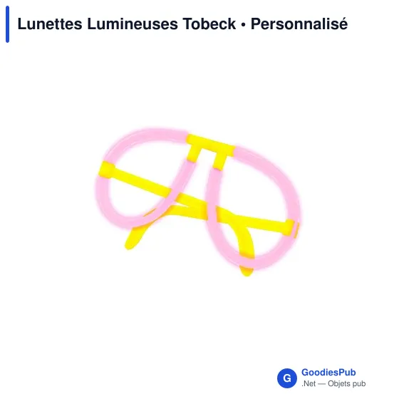 Lunettes lumineuses personnalisables Tobeck avec logo - Image 9