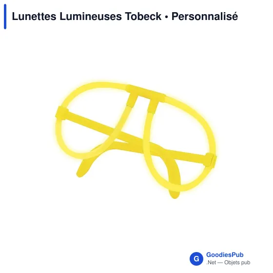 Lunettes lumineuses personnalisables Tobeck avec logo - Image 10