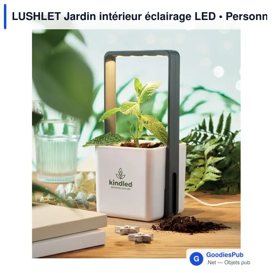 Pot de fleurs personnalisable LUSHLET avec éclairage LED pour logo - Image 3