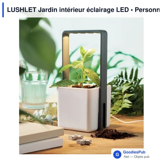 Pot de fleurs personnalisable LUSHLET avec éclairage LED pour logo - Image 4