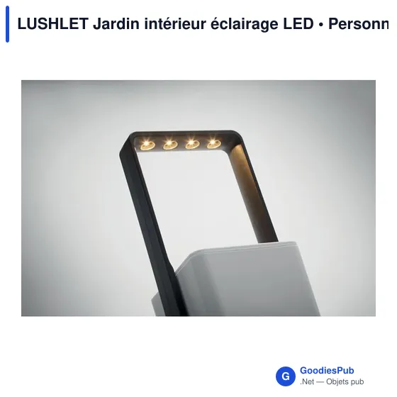 Pot de fleurs personnalisable LUSHLET avec éclairage LED pour logo - Image 5