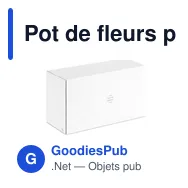 Pot de fleurs personnalisable LUSHLET avec éclairage LED pour logo - Miniature 6