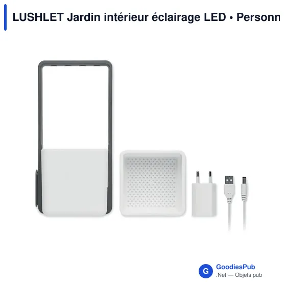 Pot de fleurs personnalisable LUSHLET avec éclairage LED pour logo - Image 8