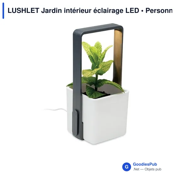 Pot de fleurs personnalisable LUSHLET avec éclairage LED pour logo - Image 9