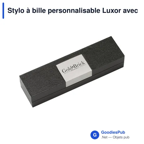 Stylo à bille personnalisable Luxor avec logo - Écriture élégante