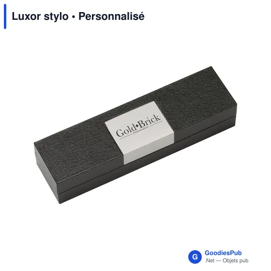 Stylo à bille personnalisable Luxor avec logo - Écriture élégante - Image 1