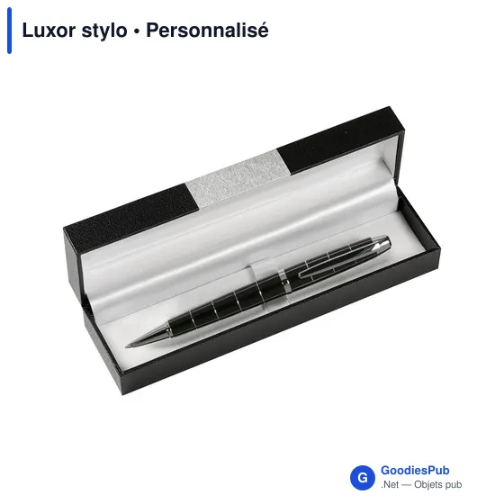Stylo à bille personnalisable Luxor avec logo - Écriture élégante - Image 2