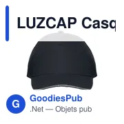 LUZCAP Casquette en coton LED à 5 pans - Miniature 2