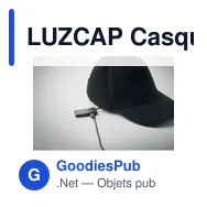 LUZCAP Casquette en coton LED à 5 pans - Miniature 11