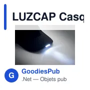 LUZCAP Casquette en coton LED à 5 pans - Miniature 5