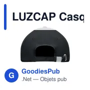 LUZCAP Casquette en coton LED à 5 pans - Miniature 6