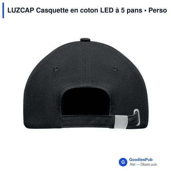 LUZCAP Casquette en coton LED à 5 pans - Image 6