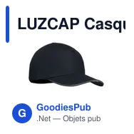 LUZCAP Casquette en coton LED à 5 pans - Miniature 9
