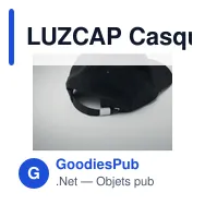 LUZCAP Casquette en coton LED à 5 pans - Miniature 10