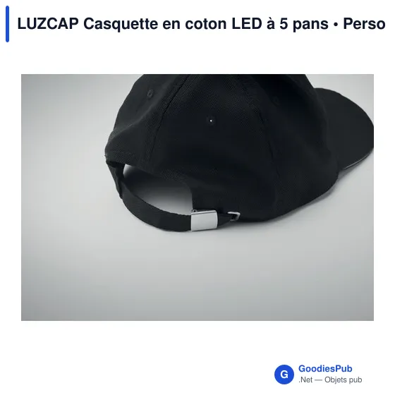LUZCAP Casquette en coton LED à 5 pans - Image 10