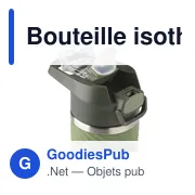 Bouteille isotherme personnalisable en acier inoxydable recyclé - Lynn RCSavec logo - Miniature 2