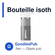 Bouteille isotherme personnalisable en acier inoxydable recyclé - Lynn RCSavec logo - Miniature 10