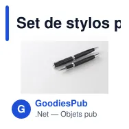Set de stylos personnalisables en acier inoxydable - LYON SETavec logo - Miniature 5