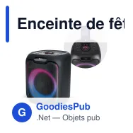 Enceinte de fête personnalisable 150 W avec microphone et logo - Muse - Miniature 1