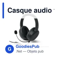 Casque audio filaire personnalisable avec microphone et logo - Muse M-212 CH - Miniature 2