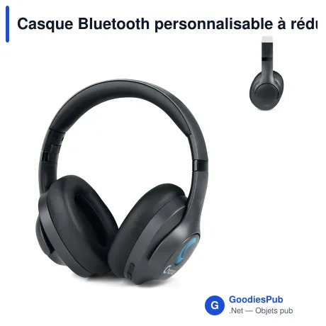 Casque Bluetooth personnalisable à réduction de bruit active avec logo - Muse M-292 ANC