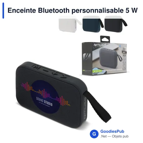 Enceinte Bluetooth personnalisable 5 W avec logo - Muse