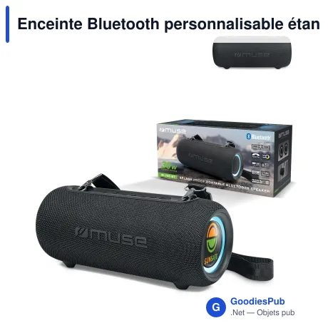 Enceinte Bluetooth personnalisable étanche 30 W avec logo - Muse M-785 BT