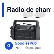 Radio de chantier personnalisable Bluetooth 20 W FM avec logo - Muse M-928 - Miniature 1