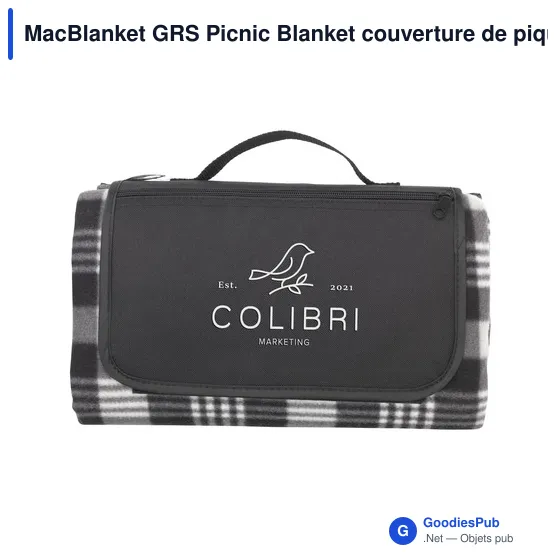 Couverture de pique-nique personnalisable MacBlanket GRS avec logo - Image 7