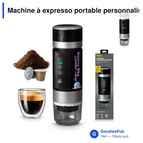 Machine à expresso portable personnalisable avec logo - Aqiila Coffeebird Barista