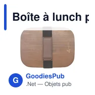 Boîte à lunch personnalisable Madera RCS avec logo - Miniature 2