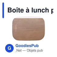 Boîte à lunch personnalisable Madera RCS avec logo - Miniature 5